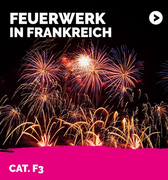 Cat. F3  FEUERWERK  FRANKREICH UND PARAGRAPH 27 HALTER