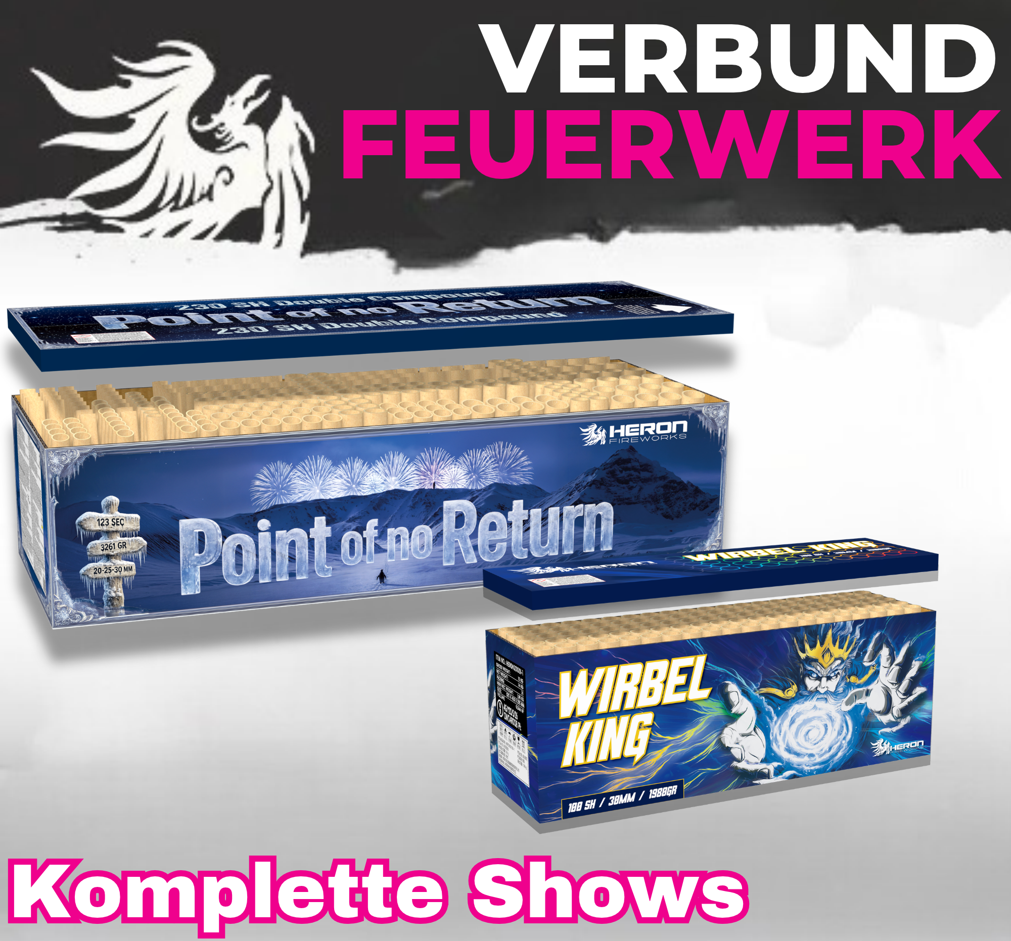 Verbundfeuerwerk & Cake-Boxen