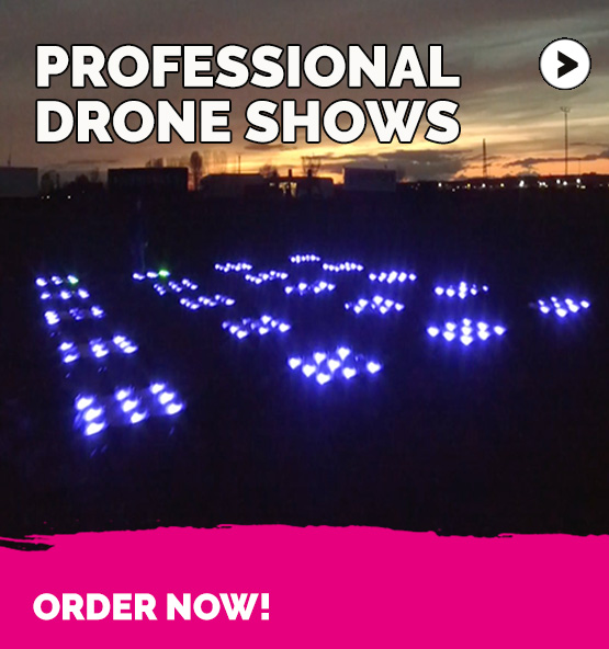 Professional drone shows book here